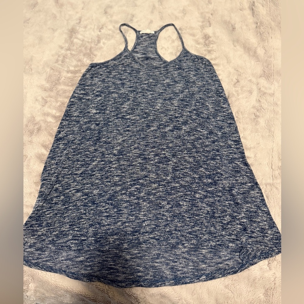 Blue Racerback Tank Dress